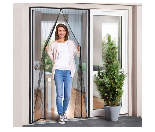 3529 Mosquito Screen Door Net Curtain with Magnets , Magic Mesh Magnetic Screen Door net for Main Doors