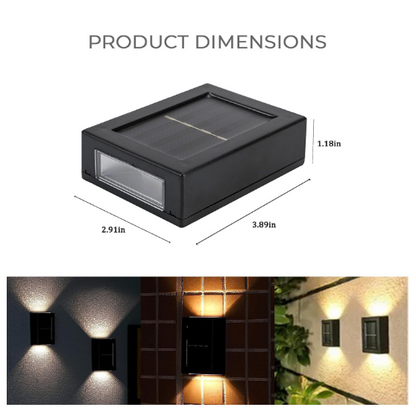 3535 Outdoor Solar Lights Waterproof Wall Lamp Up Down Sunlight