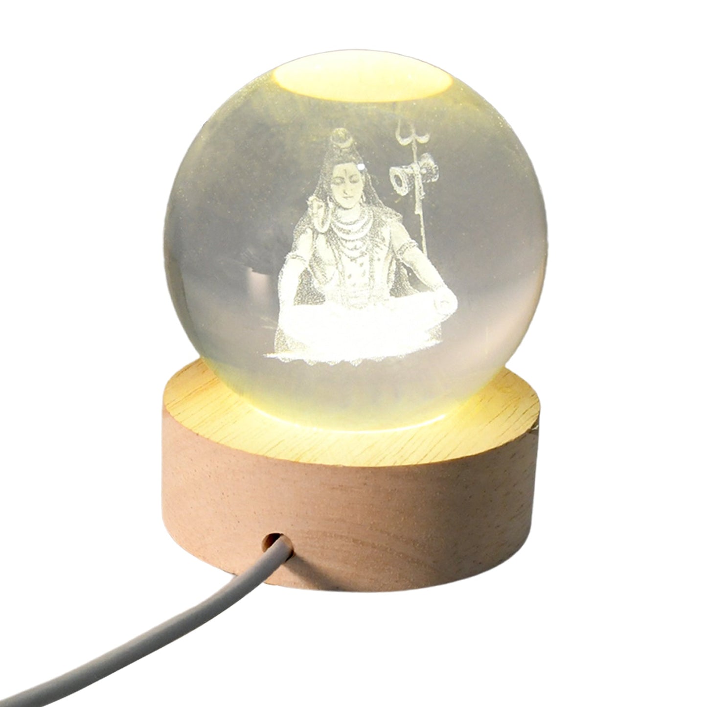 16693  3D-Crystal Ball lamps for Bedroom 3D Lamps for Home Decoration 3D Crystal Ball Night Light Gifts for Women Gifts for Men Room Decor Items for Bedroom for Friend and Family (1 Pc)