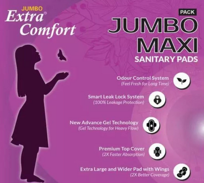 58627 XXXL 40pads JUMBO Extra lady choice soft & comfortable sanitary pads