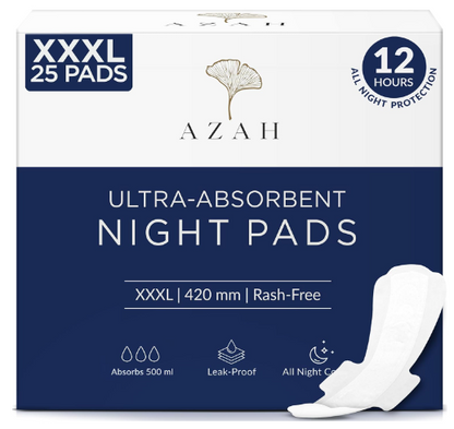 58629 XXXL 25pads ORGANIC Premium Soft & comfortable sanitary pads