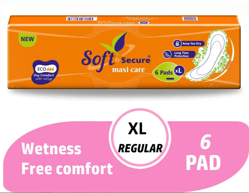 58630 XL 6pads Maxi Care 7 days comfort sanitary pads