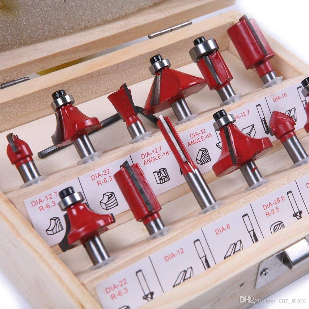 0406 12 / 15pcs Milling Cutter Router Bit Set