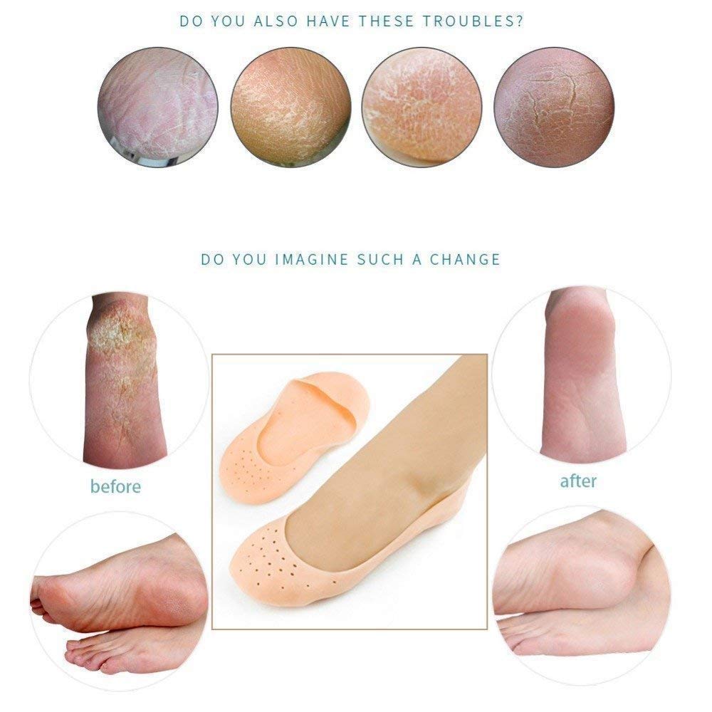 silicone gel foot protectors for moisturizing.