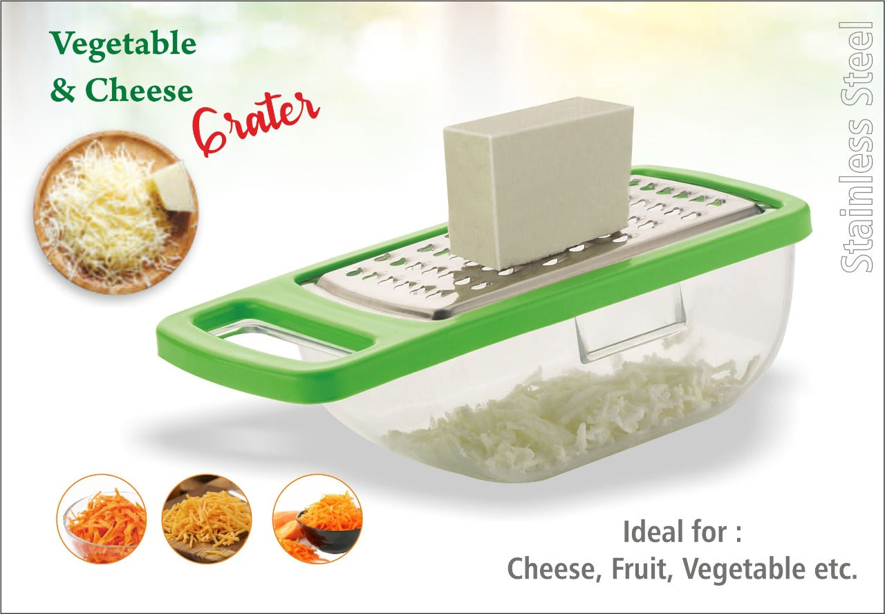 0660 Cheese Grater / Slicer / Chopper With Stainless Steel Blades