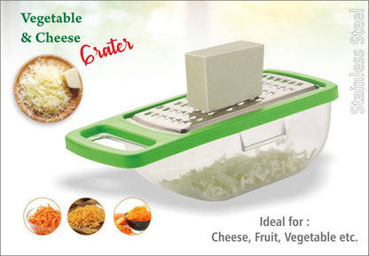 0660 Cheese Grater / Slicer / Chopper With Stainless Steel Blades