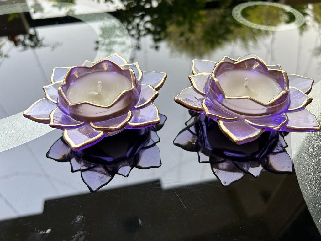 29711 Lotus Flower Tealight Candle Holder