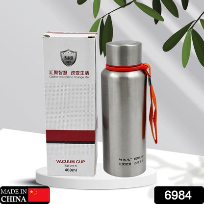 6984 HOT AND COLD STAINLESS STEEL VACUUM WATER BOTTLE FOR SCHOOL, OFFICE AND OUTDOORS 400ML