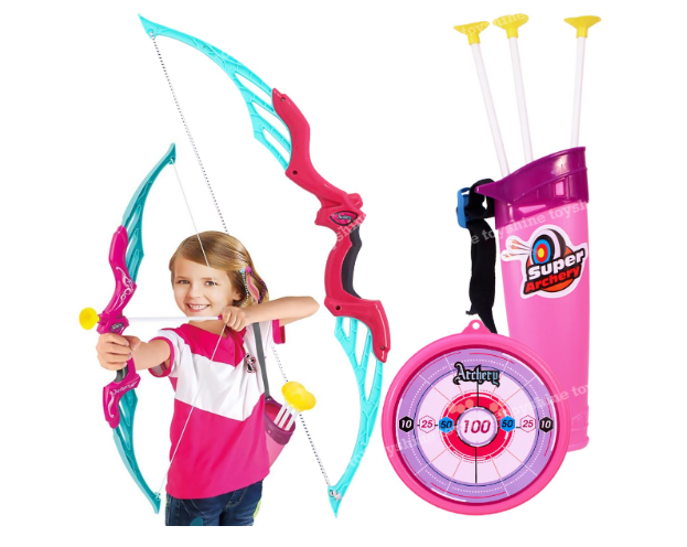 8032 Archer Kind bow & arrow set with 3 suction arrow for kids