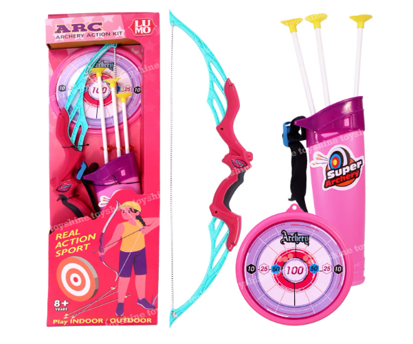 8032 Archer Kind bow & arrow set with 3 suction arrow for kids