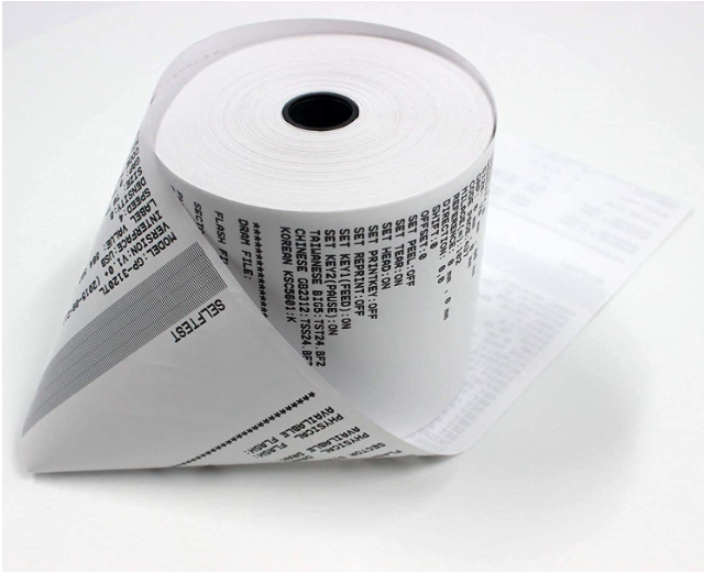 8839A 3inch Thermal Printer Paper Roll, 25mtr 55gsm (1 Pc / Printing Paper Roll )