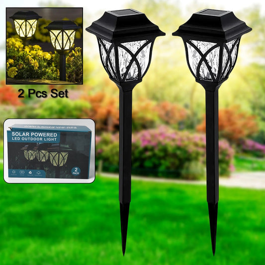 Solar Garden Lights LED Outdoor Stake Spotlight Fixture for Garden Light (Pack of 2pc )