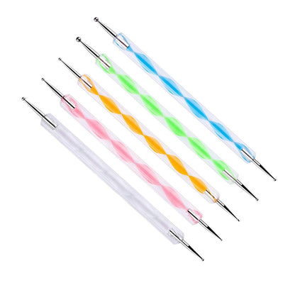 6020 Nail Art Point Pen and Set Used by Women's for Their Fashion Purposes (Pack of 5Pcs)