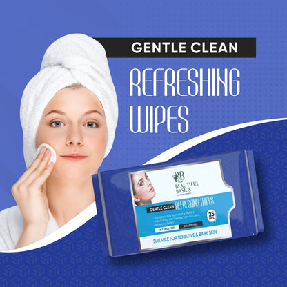 0983 Refreshing Wet Wipes for Face | Facial Cleansing | Refreshing & Skin Hydration| Soothing for skin | pH Balance & Alcohol Free | Nourishing with Fruit extract | 25 Wipes