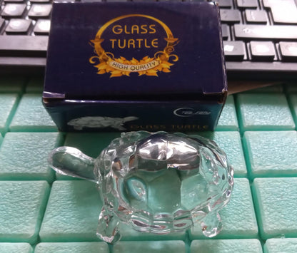 Crystal turtle-tortoise for enhancing positivity in home