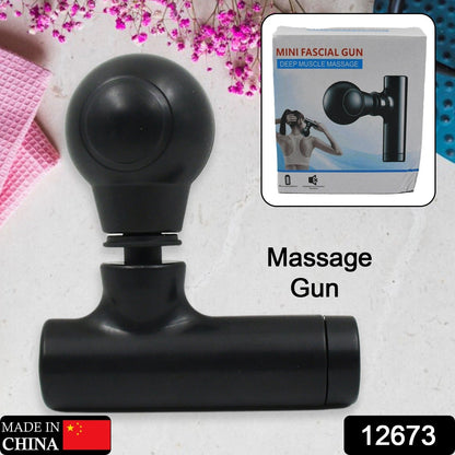 Black Mini Pocket Size Massager, Full Body Massager, Cordless One Button Operation for Body Pain & Relaxation, Gym Equipment