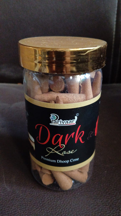 13694 Dark Rose Dhoop Cones, Premium Dark Rose Dhoop (120 GM.)