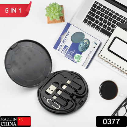 0377  5-in-1 Charging Kit: Universal Cable for Every Device!