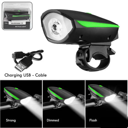 1562 Rechargeable Bicycle LED Bright Light (1 Pc)